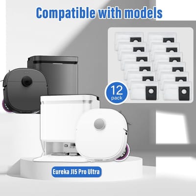 Dailygoods- Stofzakken vervangend voor Eureka J15 Pro Ultra - 12 stuks - 3L capaciteit - Hoge stofabsorptie - Compatibel met stofzuiger - Duurzaam materiaal - Stofzuigerzak