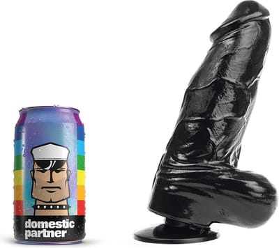 Domestic Partner - Panzer Medium - Dildo - 21 x 6 cm - Zwart