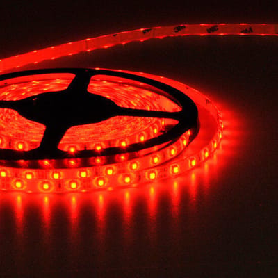 LED Strip 3528 060 leds/mtr IP20 RED 4,8W 24V 8mm