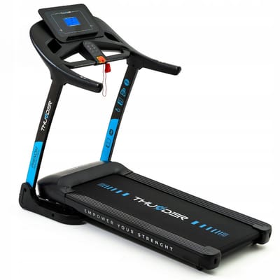 THUNDER Loopband - Opvouwbaar - 18 km/u - 15 hellingsniveaus - 160 kg - THUNDER PHENOM-S-BLACK