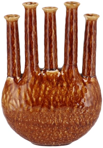 Vaas Inga Jahra Bruin ovale tube 28x12x39cm Daan kromhout