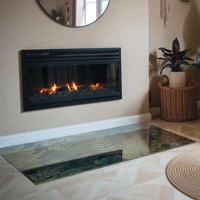 Coloray Vloerplaat Houtkachel - Plaat voor Onder Kachel - 140 cm x 70 cm - Kachel Vloerplaat - Groente Vloerplaat Kachel - Vloerplaat Voor Kachel - Vloerplaat Openhaard - Houtkachel Accessoires - Plaat Kachel