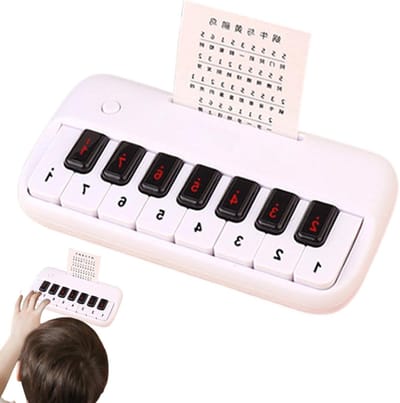 Miniatuur Piano - Speelgoed Keyboard - Muziek Leren - 15 Toetsen - 20.5 x 12.2 x 5.2 cm - Wit
