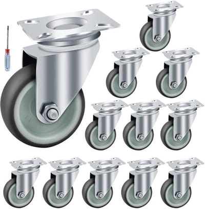Dailygoody - Vervoerswielen - Rubber Meubels - 50 kg Laadcapaciteit