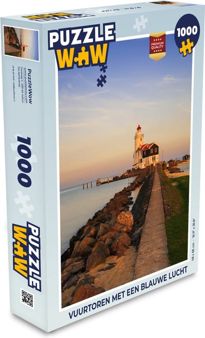 Puzzel Vuurtoren met een blauwe lucht - Legpuzzel - Puzzel 1000 stukjes volwassenen