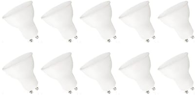 Spectrum LED Lamp GU10 7.5W - 230V - 710 Lumen - 3000K Warm Wit - Gezellig licht - Energiezuinig - 10 stuks
