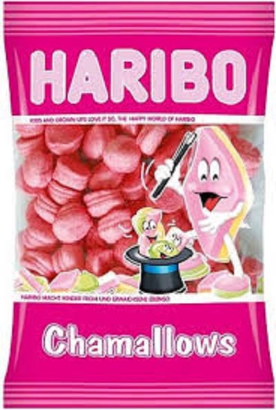 Haribo Chamallows Rubino - spek in aardbeiensmaak - 1kg zak