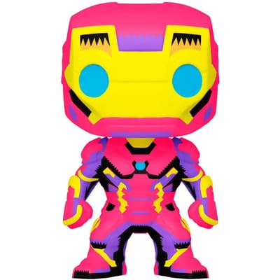 Funko Iron Man Verzamelfiguur Marvel POP! Black Light Iron Man 9 cm Multicolours