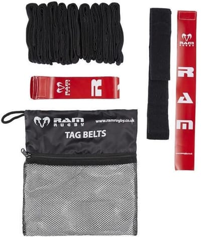 Tag Rugby Riem Set - de beste op de markt - Rood Large