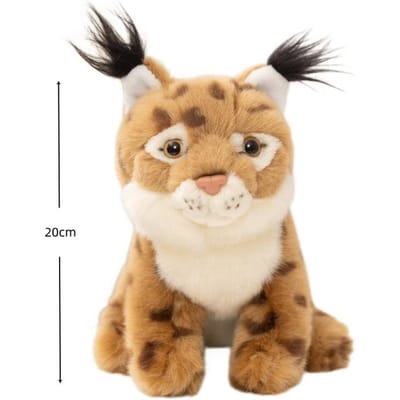 Levensechte Lynx Bobcat Pluche Speelgoed 7,87In Ultra-Zacht Realistisch Wilde Kat Figuur Kinder Cadeau Huisdecoratie Verzamelspeelgoed