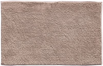 Badmat Indiana Taupe 58x90 cm – Zachte Chenille Badmat Rechthoek – Luxe Douchemat – Sneldrogend & Waterabsorberend – Oeko-Tex Gecertificeerd – Wasbaar
