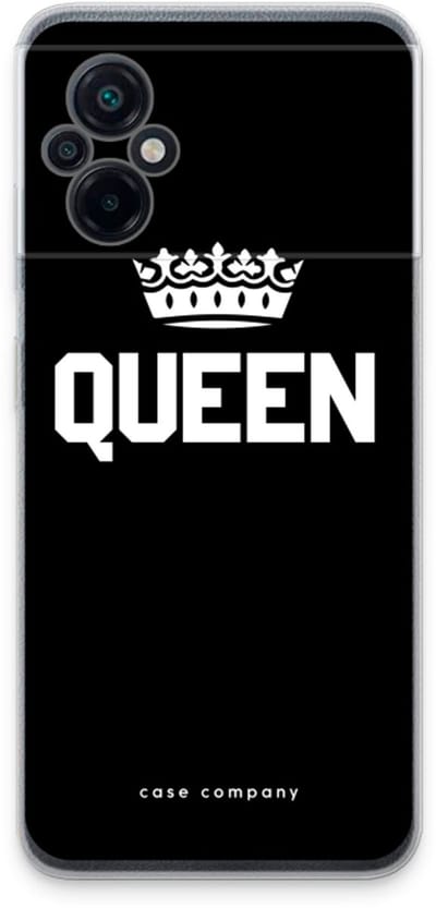 Case Company® - Hoesje geschikt voor Xiaomi Poco M5 hoesje - Queen zwart - Soft Cover Telefoonhoesje - Bescherming aan alle Kanten en Schermrand