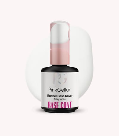 Pink Gellac Base Coat Gellak - Rubber Base Cover Milky White - Gel Nagels Producten - 15ml