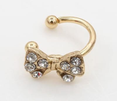 Strik ear cuff | goud gekleurd