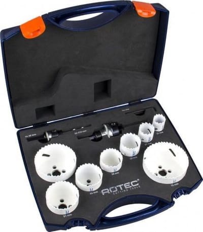 Rotec HSS-Bi Cobalt Gatzagenset elektricien10 dlg 22-76mm