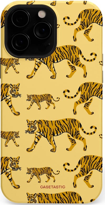 Casetastic Hoesje Geschikt voor Apple iPhone 13 Pro Max Magsafe - Stijlvolle Beschermende Duo-layer Case - Streep van de natuur
