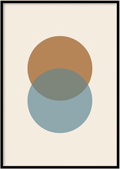 Poster Abstract Infinity - 50x70 cm - Abstract Poster - WALLLL