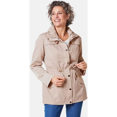 Vrouwelijk, gestructureerd jack - beige - Gr. 38 van Goldner Fashion