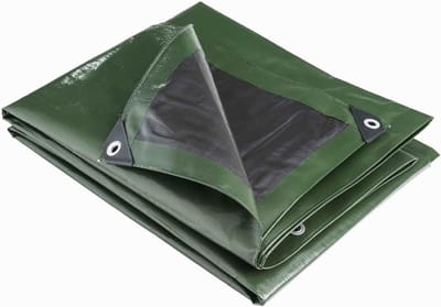 Industriezeil - Afdekzeil Zwaar - Tuin Beschermen - UV Bestendig - 2 x 3 m - Groen Zwart