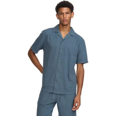Cubaanse shirt met klein driedimensionaal reliëfpatroon Revolution