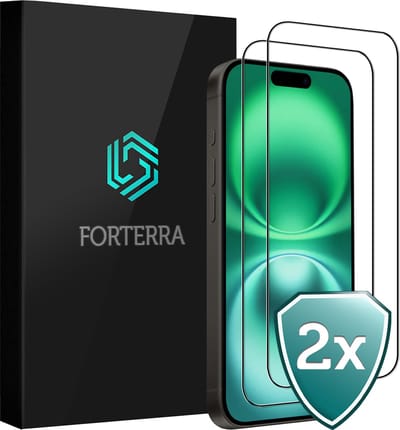 Screenprotector 2 Stuks - Geschikt voor Apple iPhone 16 - Full Cover - Beschermglas - Gehard Glas - Tempered Glass - Screen Protector