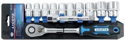 12-Delige Dopsleutelset Industrie Kwaliteit met Ratel 1/2 inch