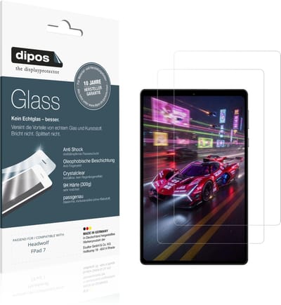 dipos – 2x Pantserfolie geschikt voor Headwolf FPad 7 | 9H Screenprotector