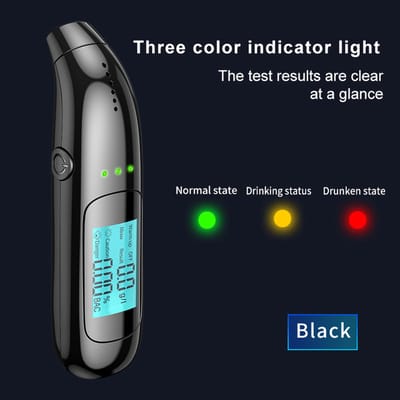 Digitale Alcoholtester – Alcoholtesters - Blaastest Alcohol – Alcoholmeter – Digitale Alcoholtester Geen Mondstuk Nodig - Geschikt voor o.a. Nederland, Frankrijk en België - Oplaadbaar