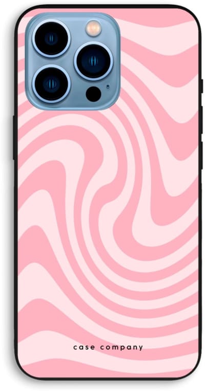 Case Company® - Hoesje geschikt voor iPhone 13 Pro Max hoesje - Swirl Roos - Biologisch Afbreekbaar Telefoonhoesje - Bescherming alle Kanten en Schermrand