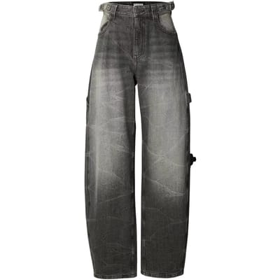 Urban Classics - Balloon Fit Jeans Wijde broek - Taille, 26 inch - Zwart