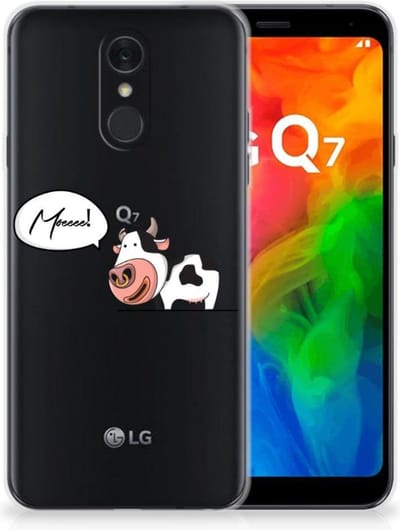 LG Q7 Telefoonhoesje met Naam Cheeky Cow