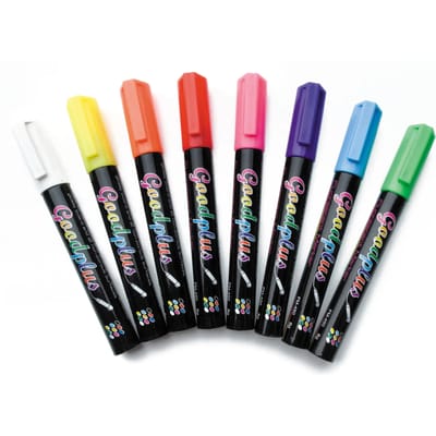 Markers in 8 kleuren Lacor fluorescents