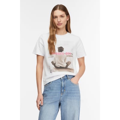 Comma T-shirts White Maat: 36 | Tops Outlet | Dames | Wit