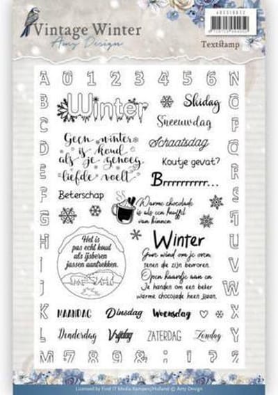 Stempel - Amy Design - Vintage Winter Nederlands