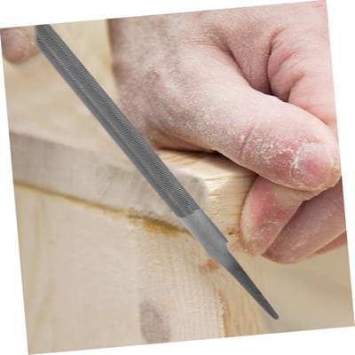 Halfronde Vijlen - Slijp- en polijstgereedschap - Metaal en hout - Ergonomische grip - 4 stuks - Grijs