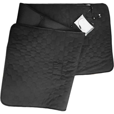 Verwarmde slaapzak, matras, USB Power Warm verwarmingsmat met 5 verwarmingszones, 3-niveau temperatuur zwart