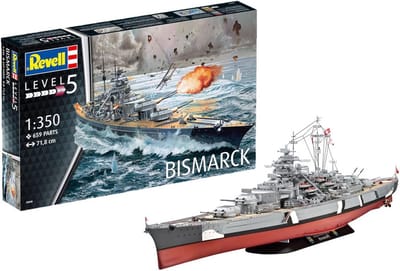 Modelbouw Slagschip - Historisch Schip - Gedetailleerd Bouwen - Schaalgetrouw Replica - 718 cm - Ongelakt