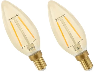 Spectrum LED Lamp E14 5W 230V - 490 Lumen - 2400K Warm wit - Gezellig licht - Energiezuinig - 2 stuks