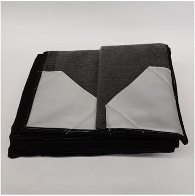 Brandblusdeken Glasvezel - Blusdeken Vlammendeken - Brandveiligheid Thuis - Asbestvrij Materiaal - 2000 x 1600 mm - Grijs/Zwart