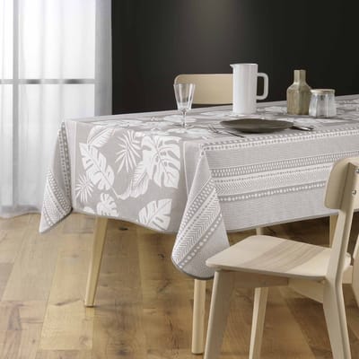 Vierkante polyester tafelkleed met print AMBRINE, 150 x 150 cm