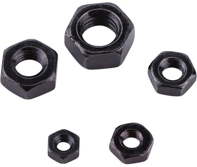 Dailygoods- Bevestigingsmoeren 100st - Zeshoekige Moeren - DIN934 - Metrische M4 - Koolstofstaal 8,8 - Hoge Sterkte