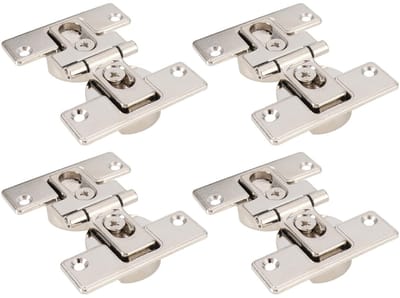 Dailygoods- Scharnier 180 Graden - Klaptafel Scharnier - Scharnier Reparatie Plaat - Scharnier Mal - Zinklegering - Maximaal Draagvermogen 10kg - Klaptafelscharnier