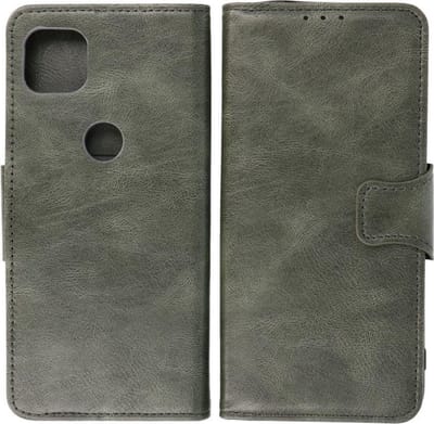 Bestcases Portemonnee Telefoonhoesje - Pasjeshouder Hoesje voor Motorola Moto G 5G - Donker Groen