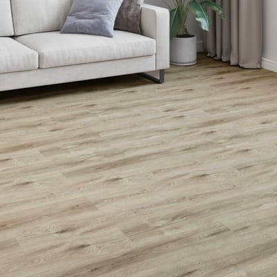 vidaXL - Laminaatvloer - Witgewassen - Bruin - 101 - x - 20 - x - 0,8 - cm - 5 - st