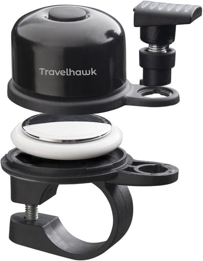 Travelhawk Fietsbel - Geschikt voor Apple AirTag - Fietsbel Racefiets - GPS Tracker - Fietstracker