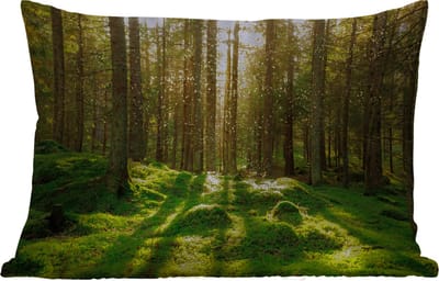 Buitenkussens - Tuin - Bomen - Bos - Mos - Planten - Zon - Natuur - 50x30 cm