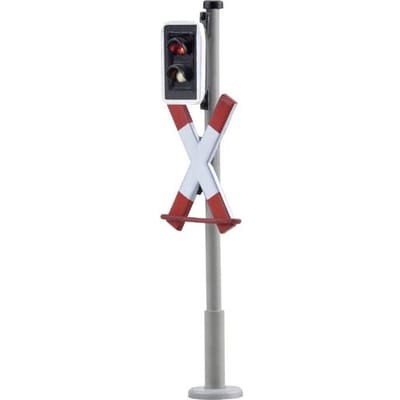 Viessmann Modelltechnik 5057 H0 Andreaskruis Met knipperschakeling Kant-en-klaar model