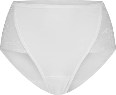 Ten Cate Basics high leg met kant wit voor Dames | Maat L
