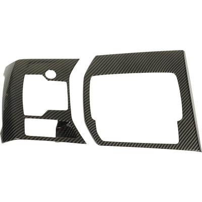 2 STUKS Auto Schakelpaneel Afdekking Carbon Patroon Comfortabele Aanraking Gemakkelijk Schoon te Maken Vervanging Voor Mazda CX?5 gray
