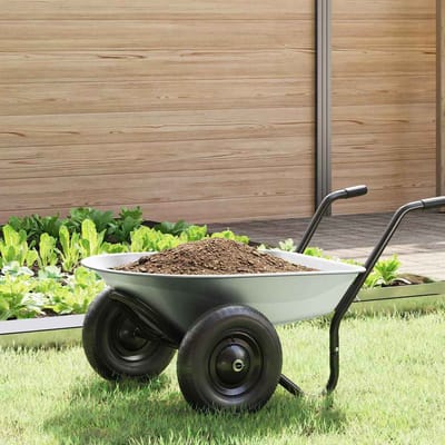 vidaXL - Vervangingsblad - voor - de - kruiwagen - zilver - 90 - x - 63 - x - 28 - cm